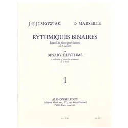 Rhythmiques binaires vol.1 recueil de pièces pour batterie en 2 cahiers, Fachbücher