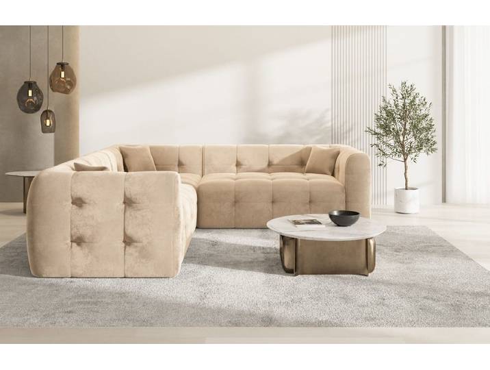 Stoff Ecksofa Sevilla L-Form