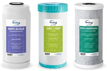iSpring F3WGB31BPFKDS Water Filter Pack, SGS-Tested, Reduces PFAS, Scale, Heavy Metals, Chlorine, Corrosion, Taste & Odor