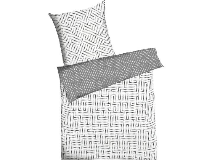 Wendebettwäsche KAEPPEL Password , grau (graphit), B/L: 200cm x 200cm, 1 Stk., 2 Stk., Biber, B/L: 80cm x 80cm & 80cm x 80cm, 3 Stk., Biber, Obermaterial: 100% Baumwolle, Bettwäsche, Wendebettwäsche, mit graphischem Muster aus kleinen Punkten