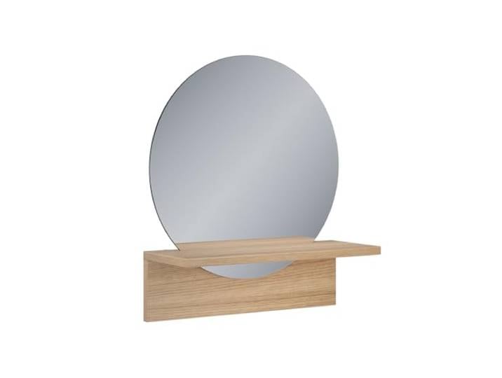 Vicco Miroir Mural Elyra\, Chêne doré\, 40x47.5cm avec tablette\, adapté au montage mural pour salle de bain et espaces de vie