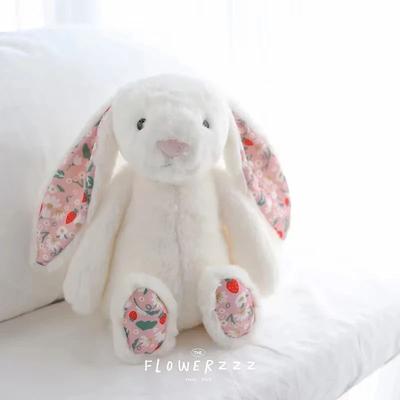Uplift Treasures 30 Cm Easter Bunny Plush Toy With Strawberry Flower Ears b