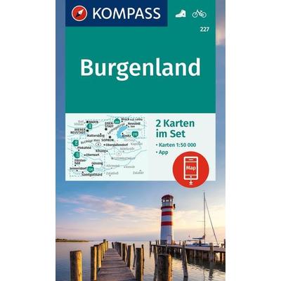 KOMPASS Wanderkarten-Set 227 Burgenland (2 Karten) 1:50.000, Sonstige von , KOMPASS Freytag & Berndt, 978-3-99154-072-4