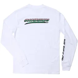 Crankbrothers, Herren, Velotrikot, Champions Longsleeve Shirt Men, white/green/pink, XS (XS), Pink, Grün, Weiss, XS