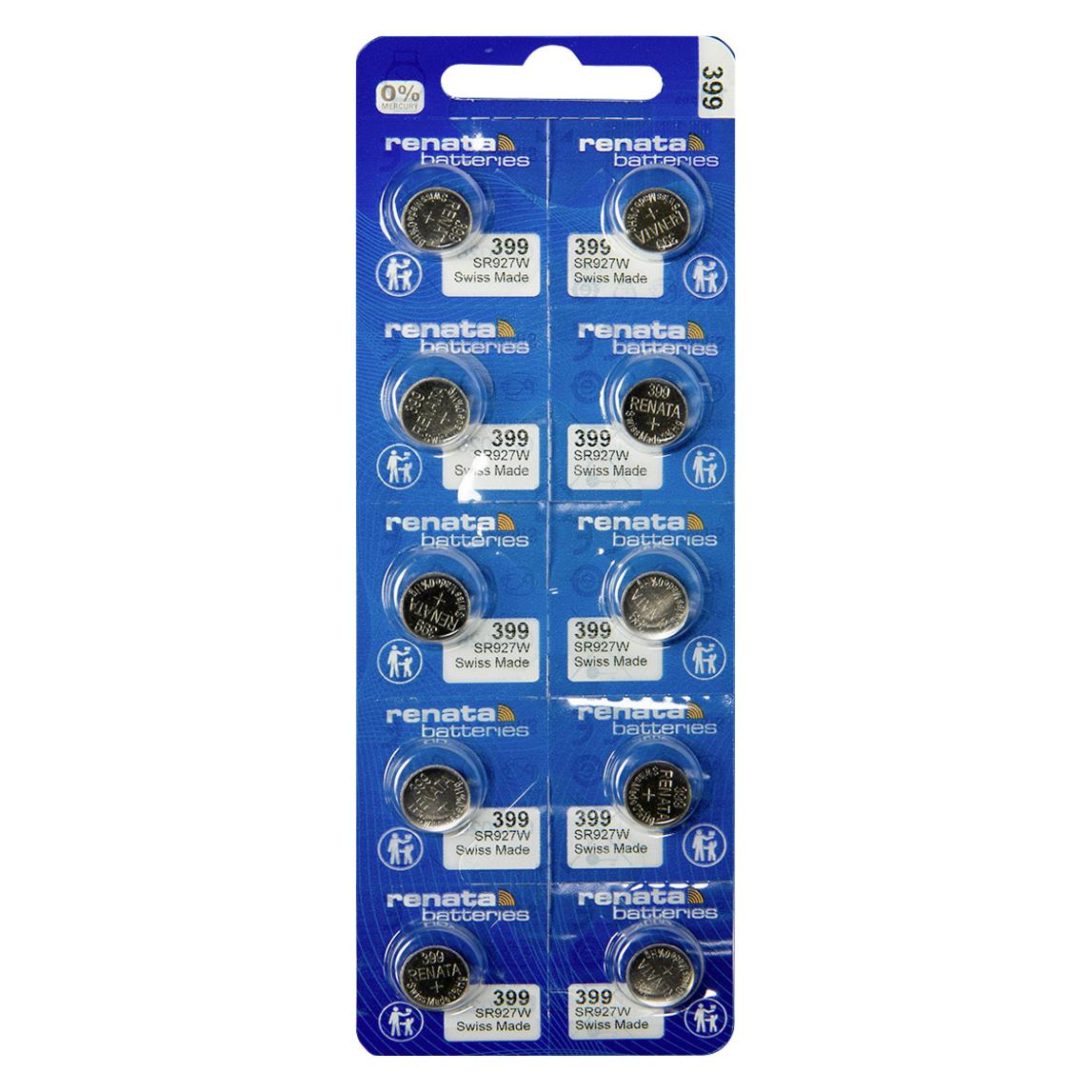 Renata Knopfzelle 399 1.55 V 10 St. 53 mAh Silberoxid 399 MP CE (10 Stk., 53 mAh) (399 MP CE)