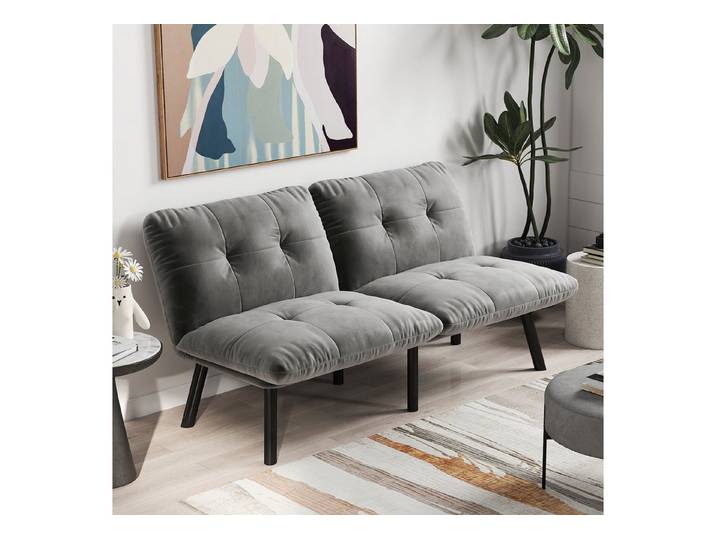 MODFU Sofa Schlafsofa 2-Sitzer, klappbares Futon-Loungesofa mit Schlaffunktion