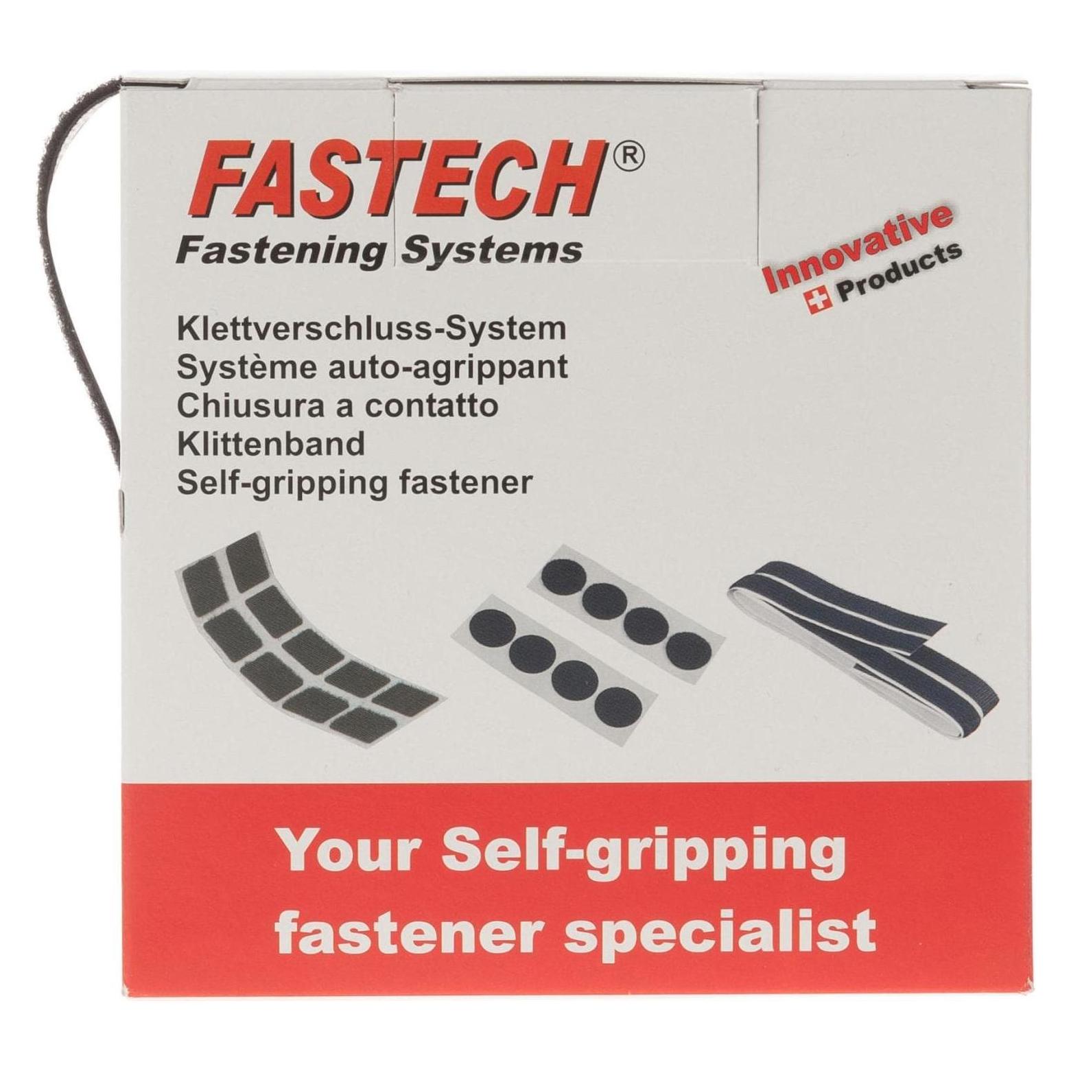 Fastech Box 5m Klettband 20mm, schwarz (20 mm) (B20-SKL999905)