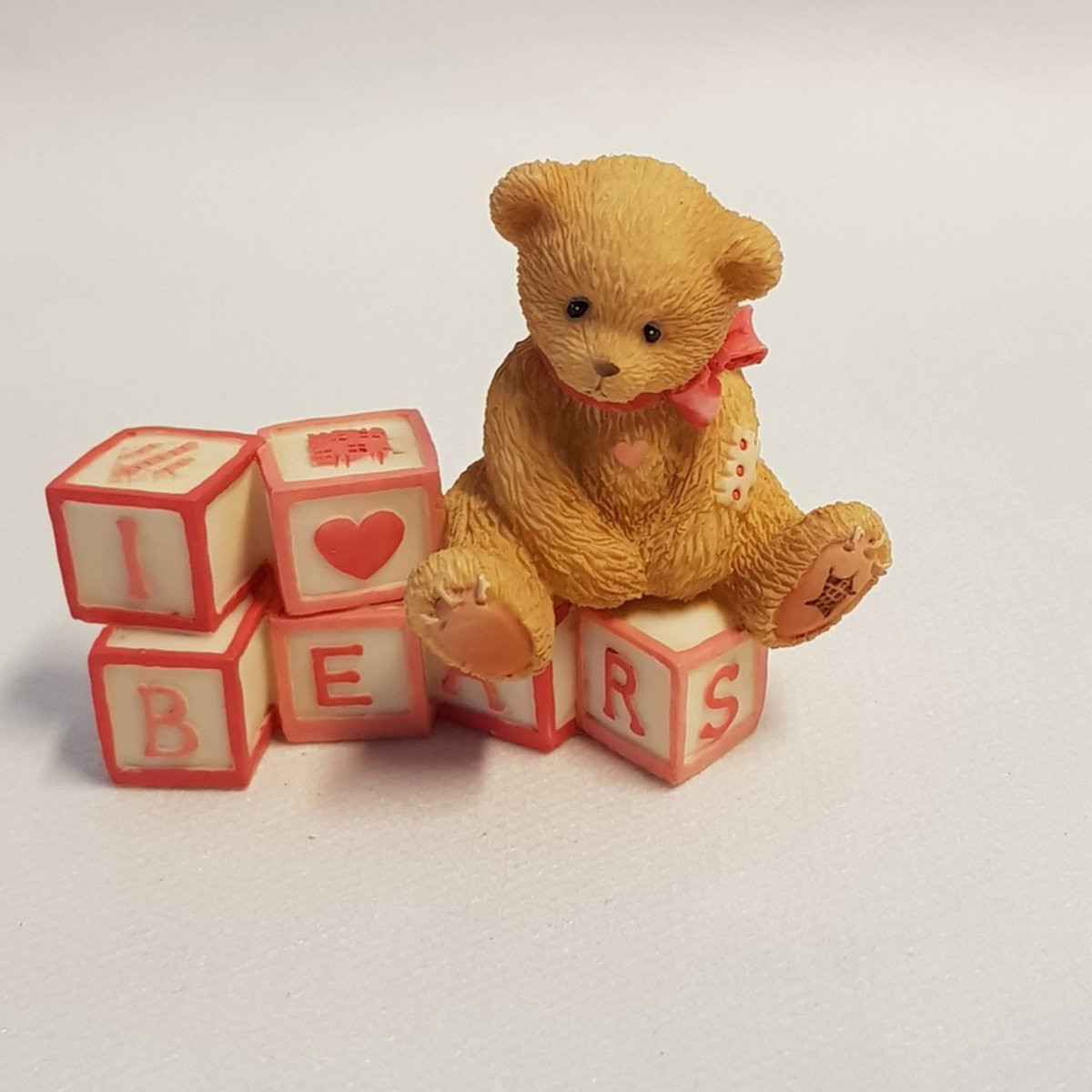 Cherished Teddies 902950 Bear With Love Letters Mini Figurine