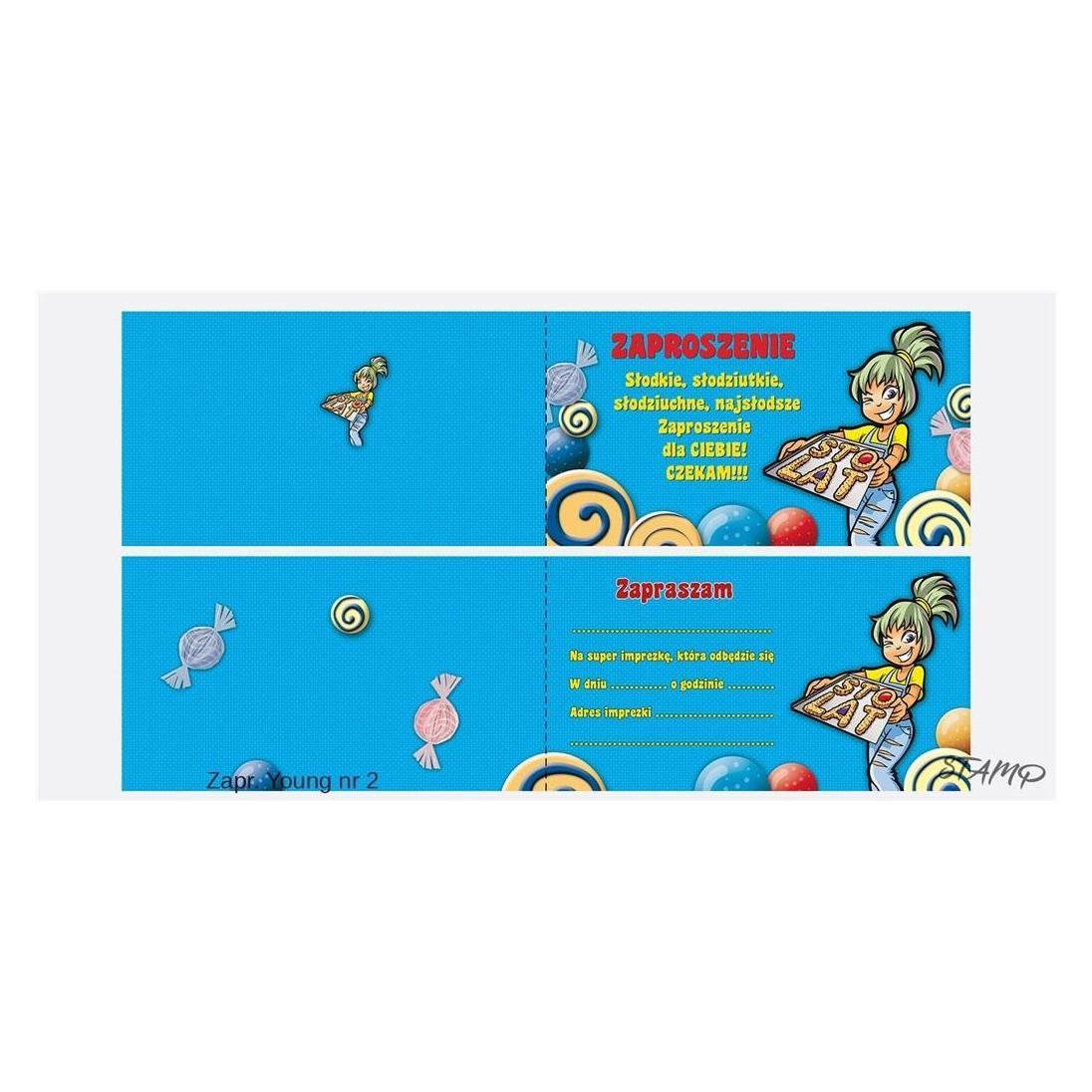 Stamp Einladungen Young Nr. 02 (10er Pack) (10 Stk.) (342504)