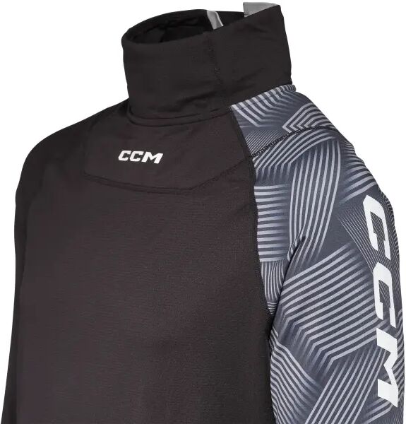 CCM Base Layer Neck Guard Top (M - Schwarz)