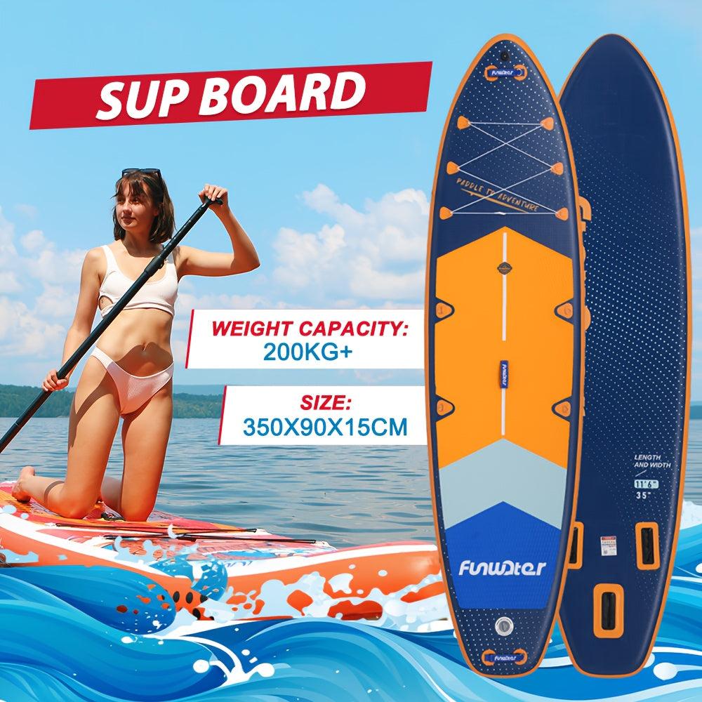 Stand-Up-Paddle-Board - SUP-Board - Stand-Up-Paddeln - Aufblasbares Board - Wassersport-Board - 350x90x15 cm