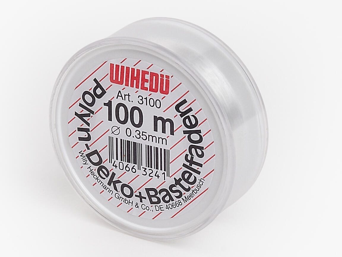 WIHEDÜ Nylonfaden 100m, farblos 530002
