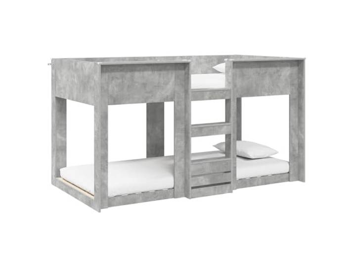 ZQQLVOO Etagenbett Beton Grau 75 x 190 cm Holzwerkstoff Safety rails included, space-saving, minimalist design, easy-clean surface, robust build, modern