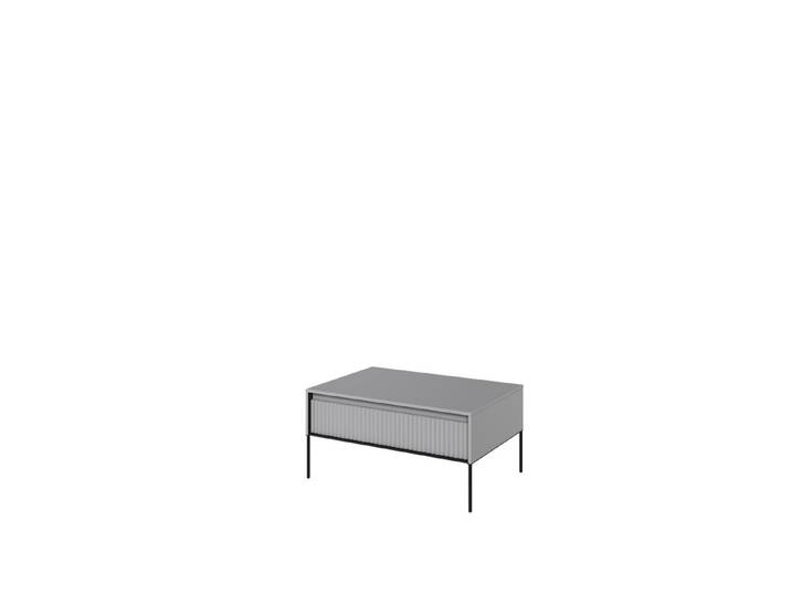 Friderik-EU Couchtisch Trend TR-09 Couchtisch mit Stauraum Gerillte Möbelfronten,100x50x70 cm