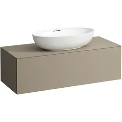 LAUFEN ILBAGNOALESSI Schubladenelement, Ausschnitt Mitte, 120x50x37cm, 1 Schublade, H4303110972701, Farbe: Perlbeige