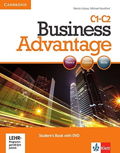 Martin Lisboa - Business Advantage C1-C2: Advanced. Student's Book with DVD. Student's Book with DVD - Preis vom 11.10.2026 03:10:56 h