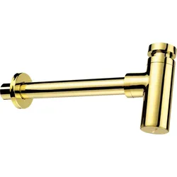 Neuesbad Serie 600 Design-Siphon, gold glänzend, für alle Waschtische NB1NHC_Z31K1