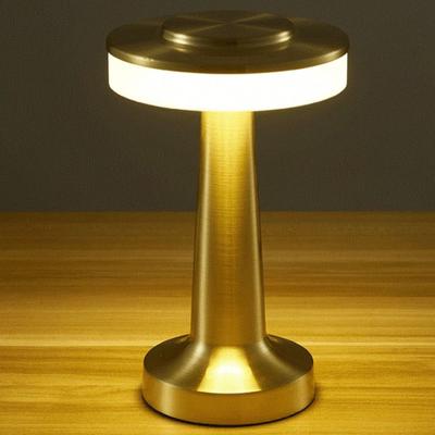 Uplifted Finds LED Touch Sensor Wireless Table Lamp USB Rechargeable Reading Light For Restaurant Hotel Bar Bedroom gold E2
