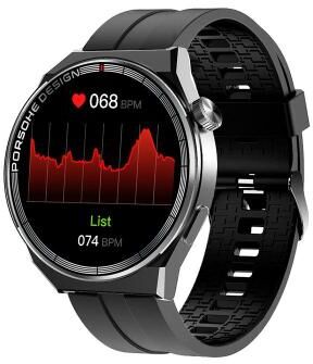 Everyday Crate ST5 MAX Bluetooth Calling Watch 1.45 Inch Fitness Smartwatch With Voice Recording Waterproof Sports Watch black