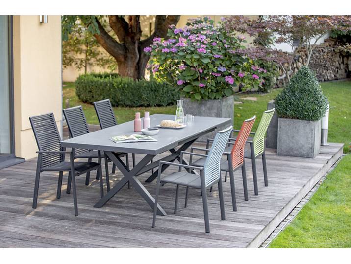Niehoff Cervo Gartenmöbelset 7tgl. mit Ausziehtisch Nalvo