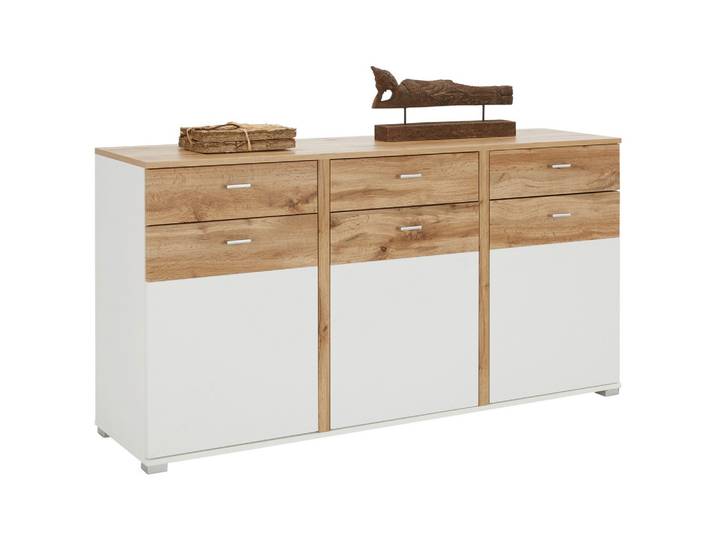 Sideboard Alamo Weiß/Eichefarben