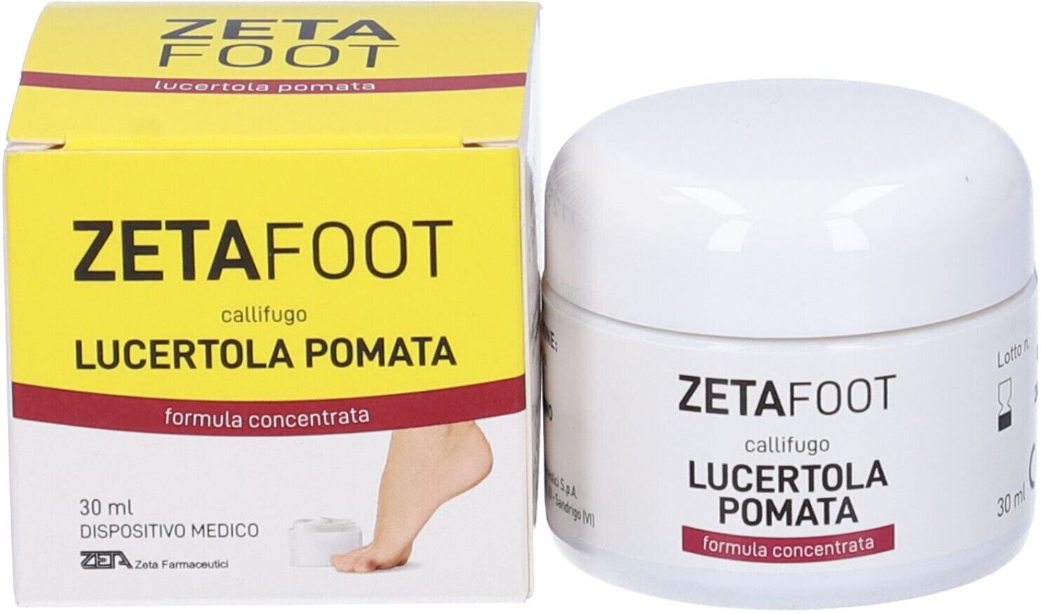 ZETA FARMACEUTICI SpA ZetaFoot, Lucertola Pomata, 30 ml