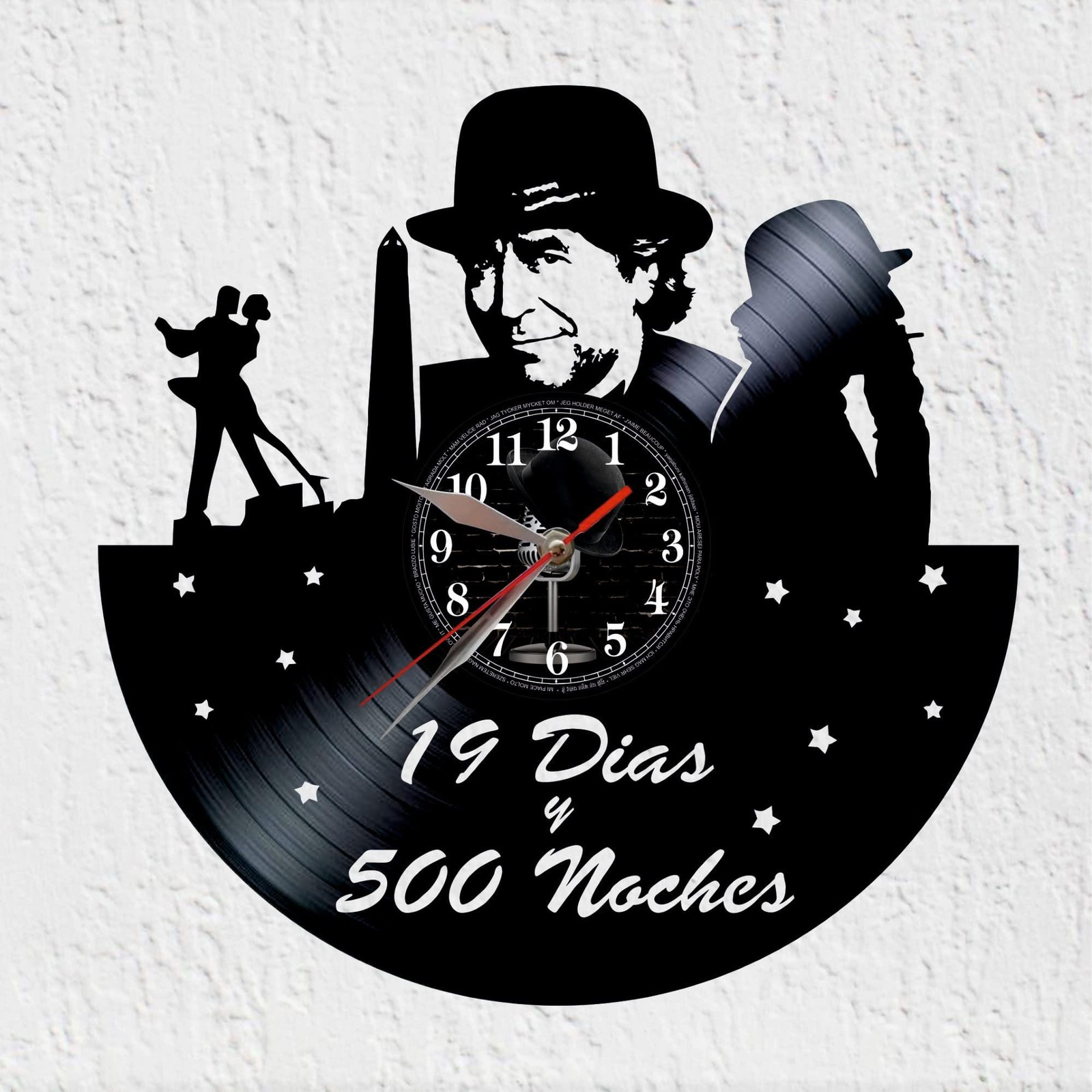 Elzusha Wandklok Antiek Vinyl Record 30 cm