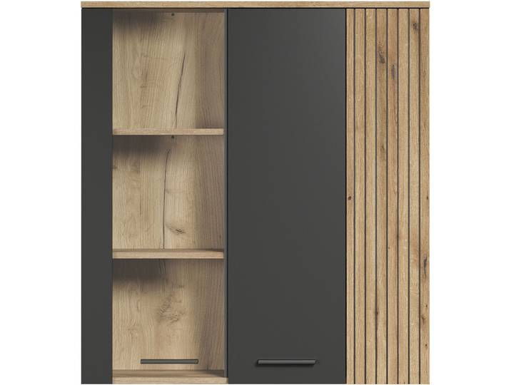 Vitrine Baldwin anthrazit Holzwerkstoff B 90 H 99 cm
