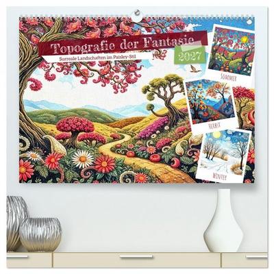 Topografie der Fantasie (hochwertiger Premium Wandkalender 2027 DIN A2 quer), Kunstdruck in Hochglanz