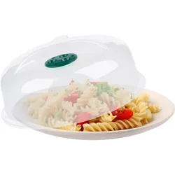 alpina Mikrowellenhaube Ø26 cm, assortiert, Detailfarbe, Zubehör Küchengeräte, Transparent, Weiss
