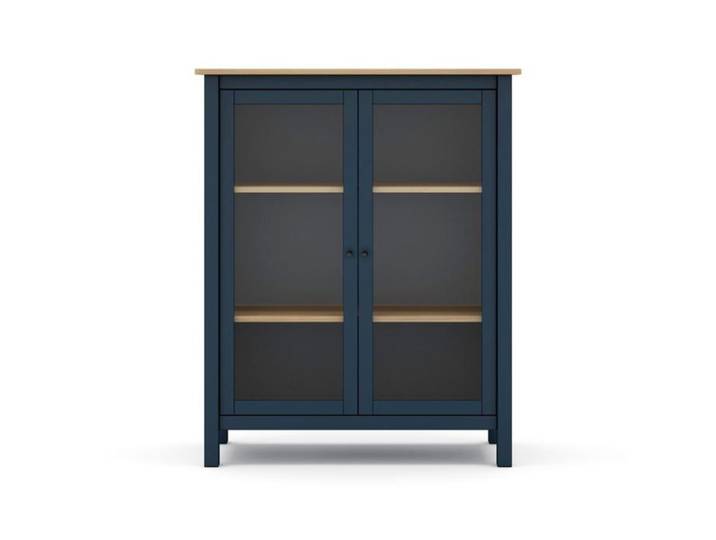 CALICOSY - Vitrine 2 Portes L90 x H110 cm - Misti - Bleu