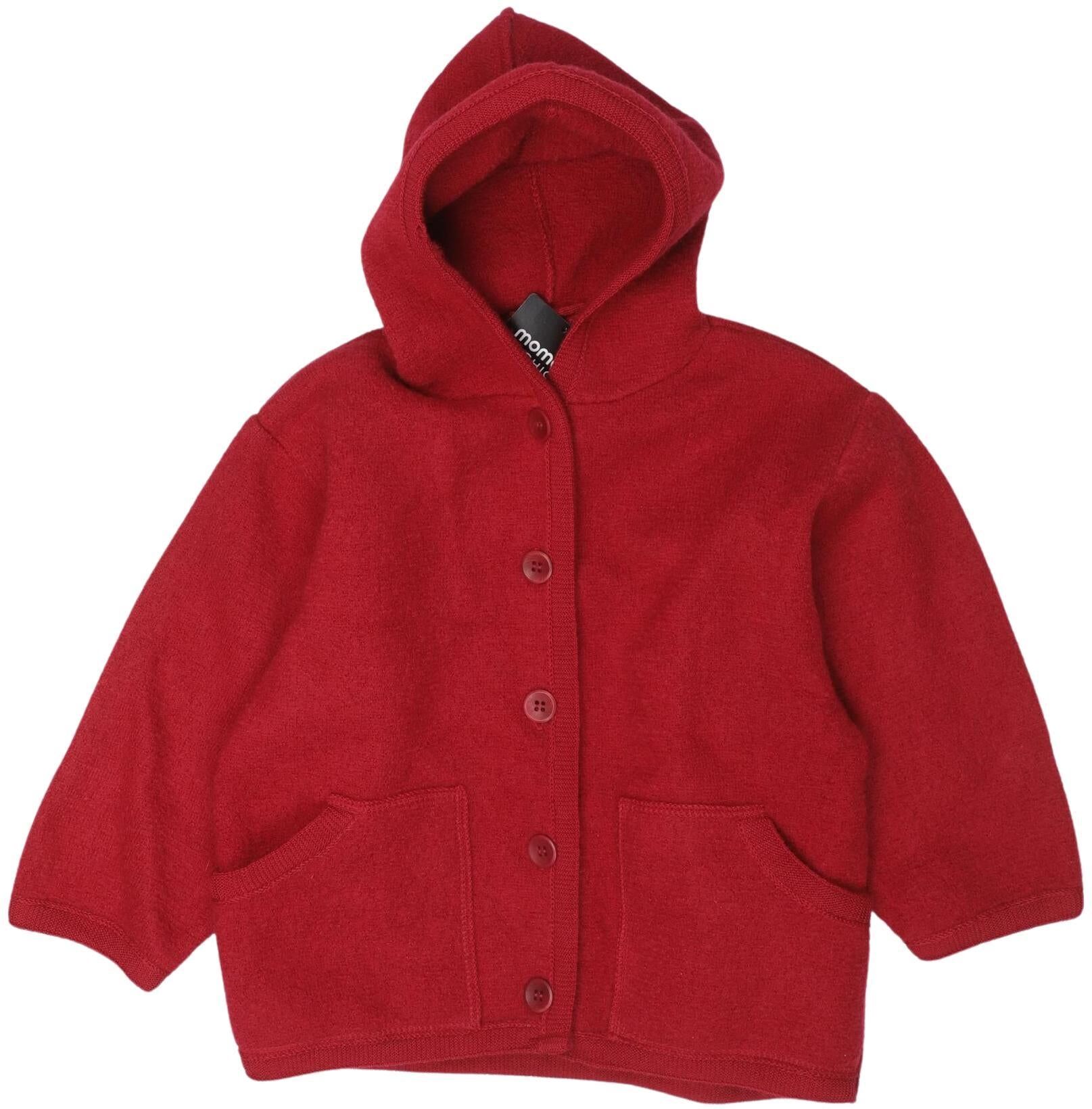disana Mädchen Strickjacke, Rot, Gr. EU 86, Schurwolle - Second Hand