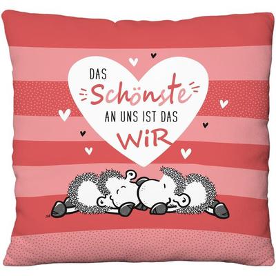Plüschkissen Motiv 'Das Schönste an uns ist das Wir