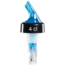 COMPACT - Flaschenportionierer - 40 ml.  - 3 Kugel System - Neonfarbe - Blau - 2er Pack - Made in Germany