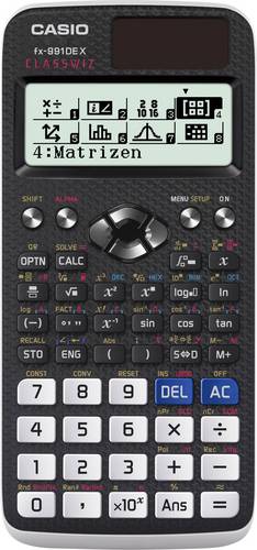 Casio FX-991DE X Technisch wissenschaftlicher Rechner Schwarz Display (Stellen): 12 solarbetrieben, batteriebetrieben (B x H x T) 77 x 11 x 166 mm