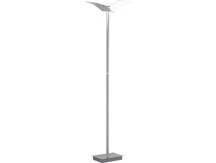 Stehlampe Felicia Nickel matt Metall 4600 lm H 185 cm - LED - Lichtfarbe: Extra warmweiss - Helles Neutralweiss - LED Energiesparlampen