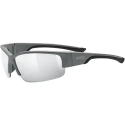 Uvex, Damen, Sportbrille, sportstyle 215 (Grey, Mat, Litemirror Silver), Grau