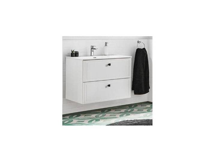 Ensemble meuble sous-vasque + vasque - 80 cm - Havana White