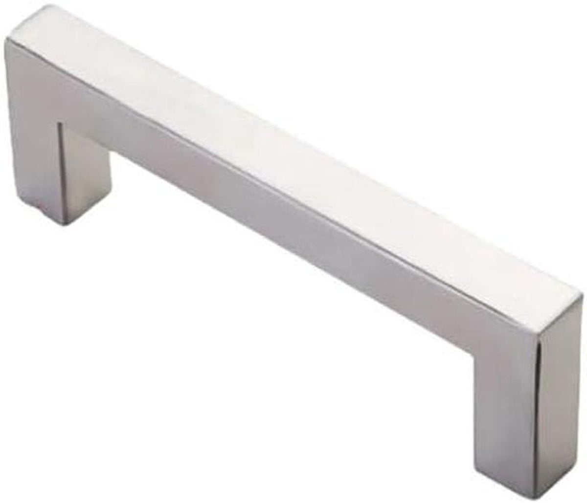 RVS vierkante meubelgreep voor keukenkasten en meubels, S128mm en 140mm
