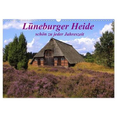 Lüneburger Heide - schön zu jeder Jahreszeit (Wandkalender 2027 DIN A3 quer), CALVENDO Monatskalender