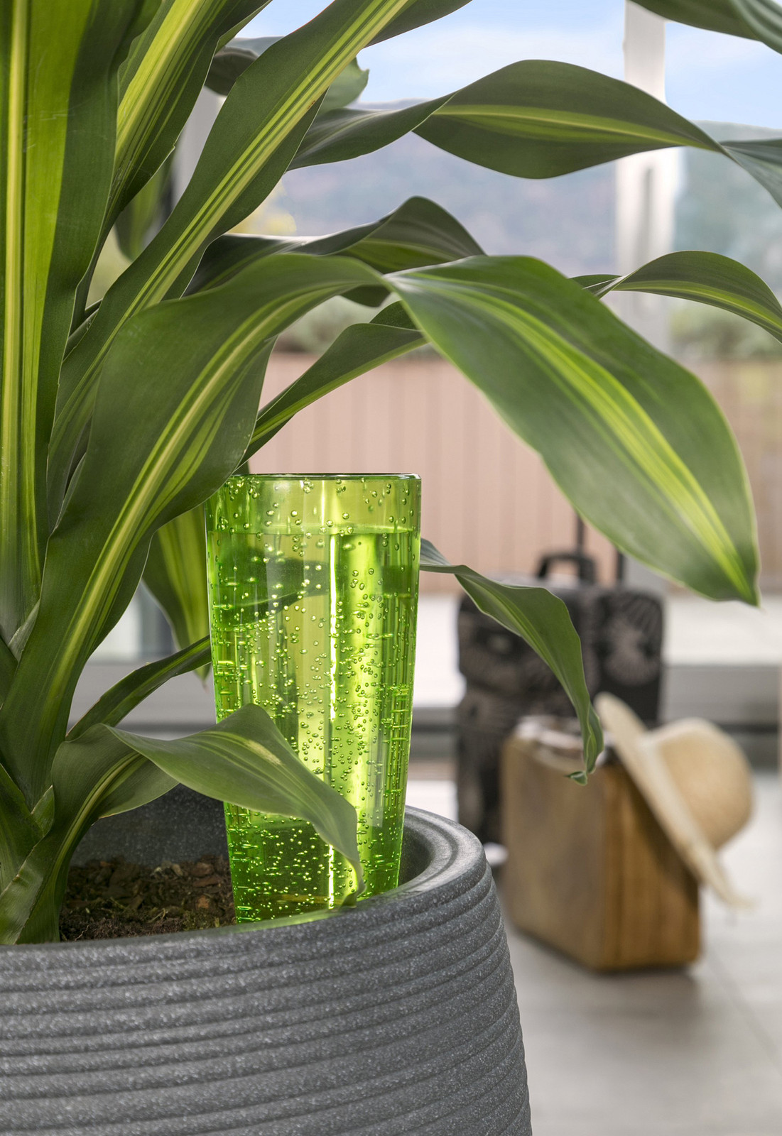 home24 Waterreservoir groen met diameter: 32 cm
