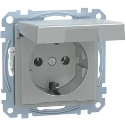 Merten SCHUKO-Steckdose alu MEG2312-0460