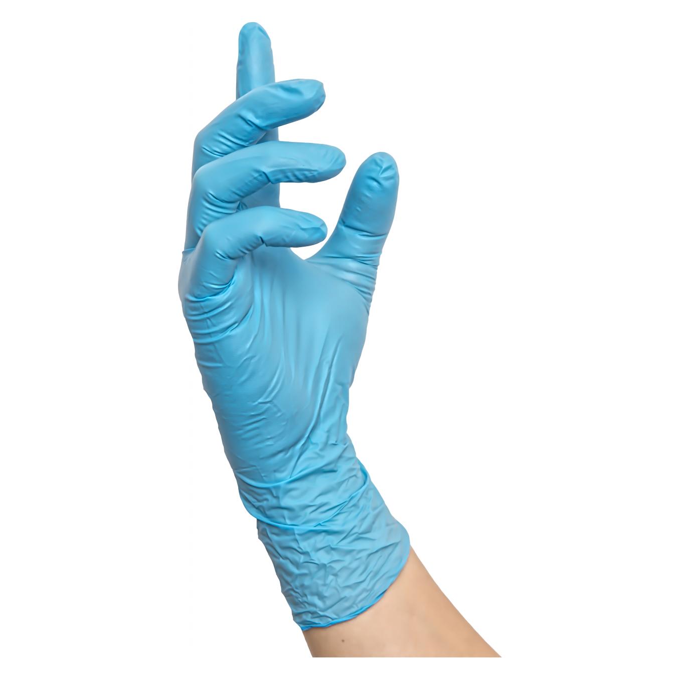 Nitras Einweghandschuh SUPREME NITRILE Grösse XL blau Nitril EN 374 PSA-Kategorie III (XL) (8300-XL)