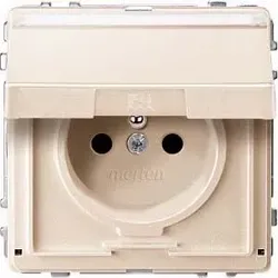Merten Steckdose weiß Schuko stift Klappdeckel. MEG2612-7244