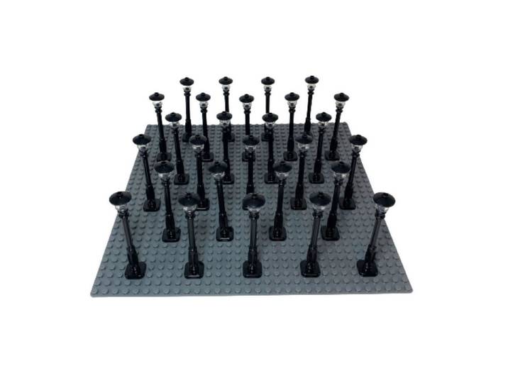 LEGO® 250x Straßenlaternen (schwarz) Spielbausteine