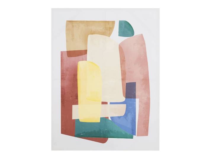 Mehrfarbiger abstrakter Leinwanddruck, 90 x 120 cm