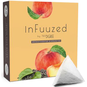 720DGREE Tee InFuzzed Eistee Pfirsich, Früchtetee, kalt aufgießbar, 75 g, 25 Pyramidenbeutel