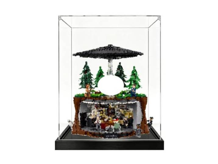 Acryl Vitrine für Lego 21369 The X-Files (2mm) Transparent Staubdichte Displaybox(25x25x35cm), kompatibel mit Lego 21369 Modell. Nur Displaybox