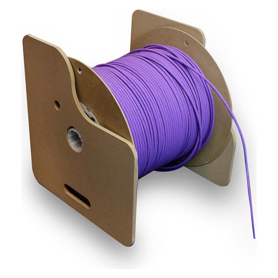 ACT Cat 6 U/UTP solid installation cable without pair splitter, LSZH, CPR euroclass DCA, 24AWG, violet 3 (U/UTP, CAT6, 305 m) (XS6003)