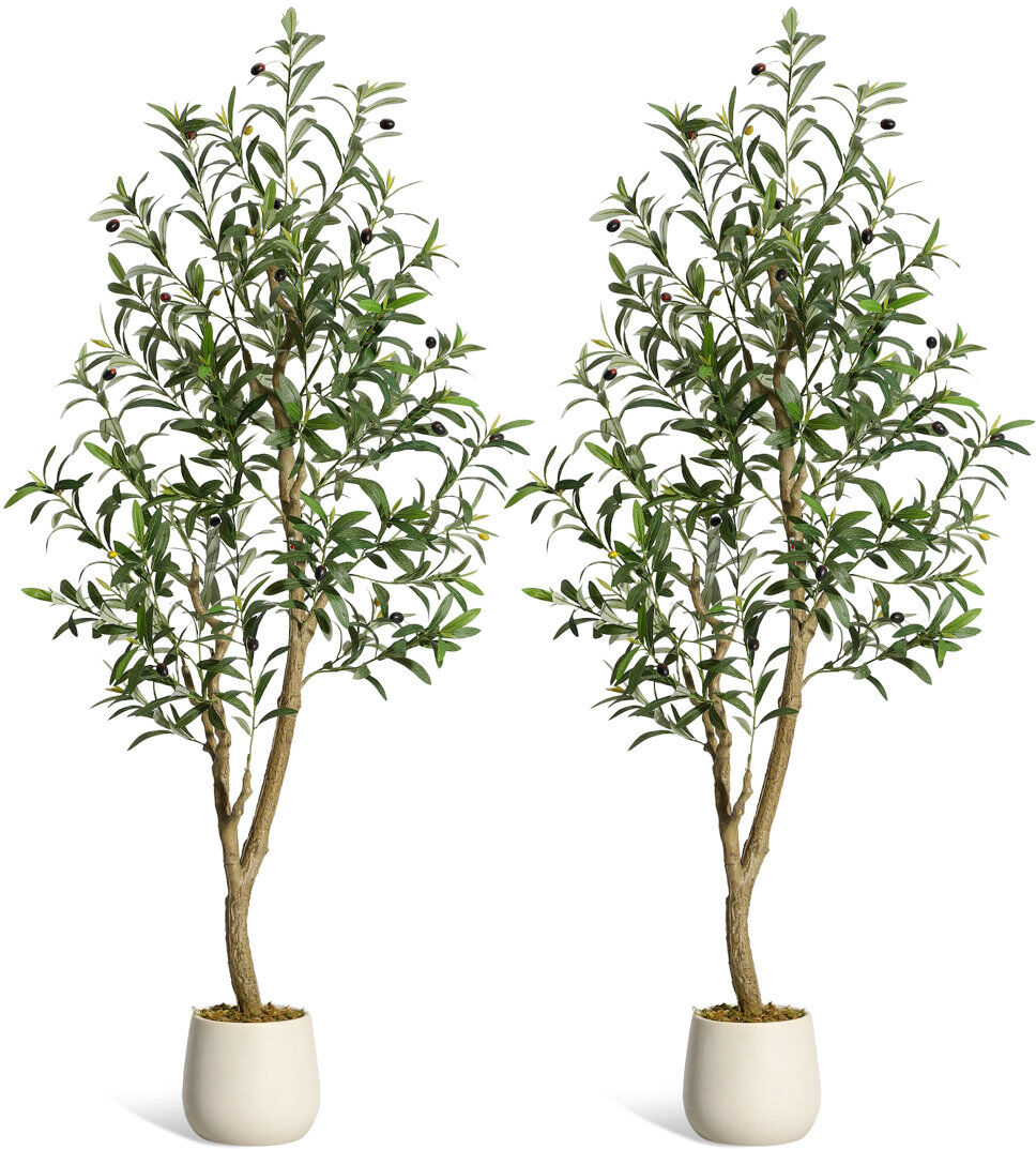 Highland Dunes Faux Plant Green 152cm H x 20cm W x 20cm D/2